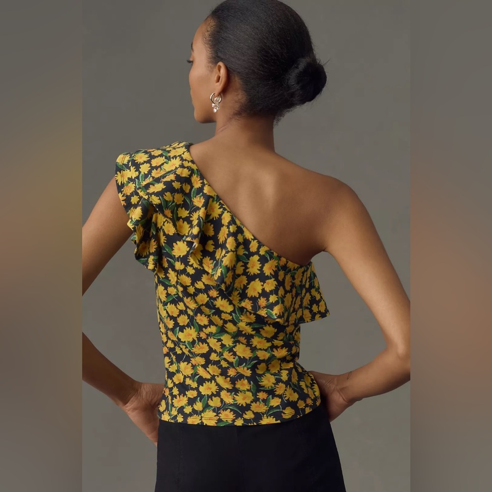 Maeve One-Shoulder Ruffled Top - Picture 11 of 12